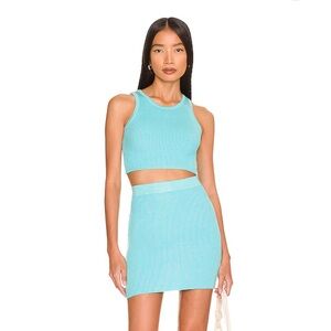 All the ways skirt set in aqua blue